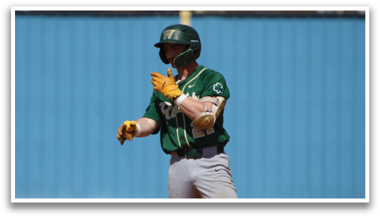 A baseball player is running on the field, wearing a green shirt and yellow gloves. AI generated content