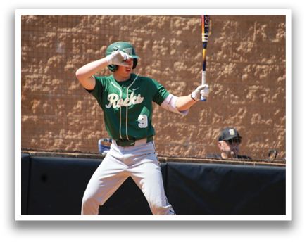 A baseball player in a green shirt and white pants is swinging a bat on a field. AI generated content