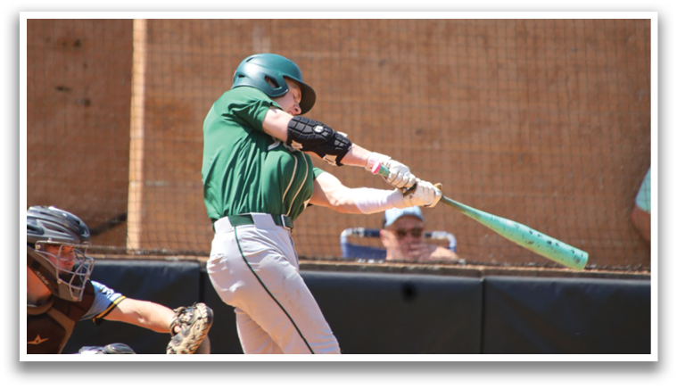 A baseball player is swinging a bat, attempting to hit a ball. AI generated content