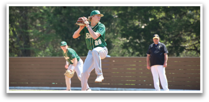 A baseball player in a green shirt and grey pants is pitching a ball on a field. AI generated content