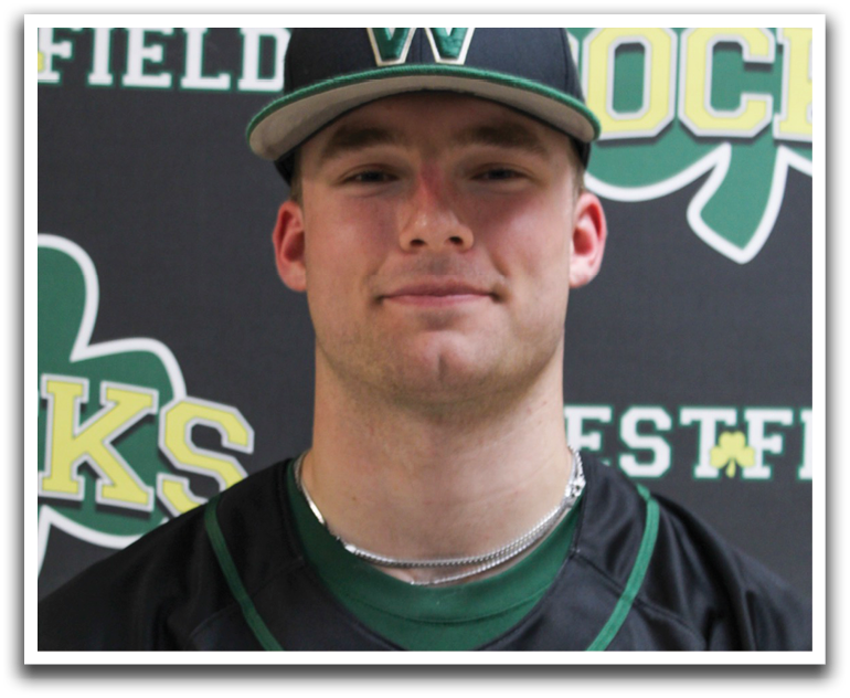A man wearing a black and green baseball jersey with the word “rocks" on the front. AI generated content