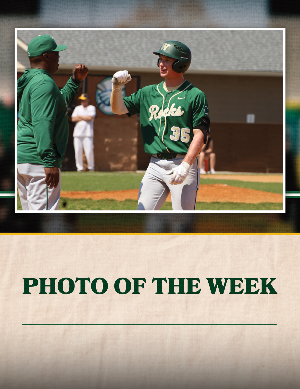 Two baseball players shake hands on the field. AI generated content