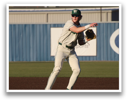 A baseball player in a white uniform is leaping into the air to catch a ball. AI generated content