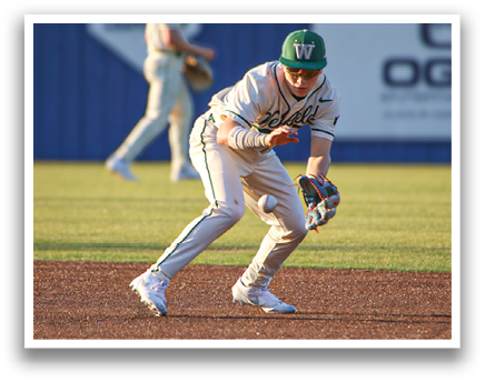 A baseball player in a green hat and white uniform is running towards a base. AI generated content