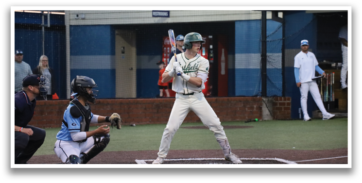 A baseball player is at bat, holding a bat and getting ready to swing. AI generated content