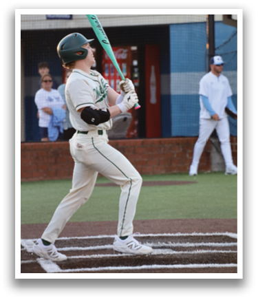 A baseball player is swinging a bat at a ball. AI generated content