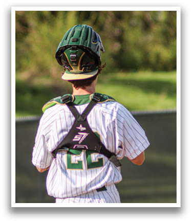 A baseball player wearing a green helmet and a white uniform with the number 25 on the back. AI generated content