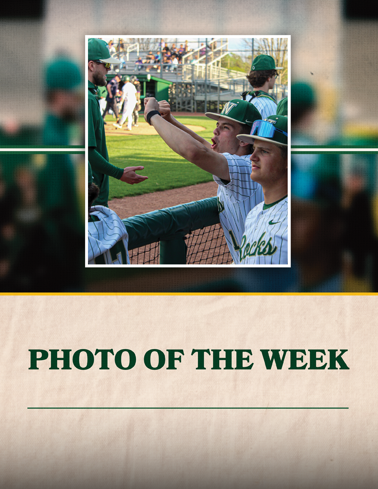 A young man wearing a baseball uniform is standing on a field, waving to the camera. AI generated content