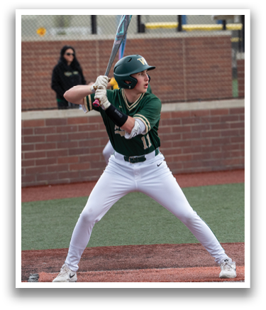 A baseball player in a green and white uniform is swinging a bat, preparing to hit the ball. AI generated content