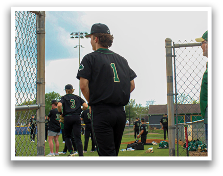 A baseball player wearing a black jersey with the number 1 on it stands on the field. AI generated content