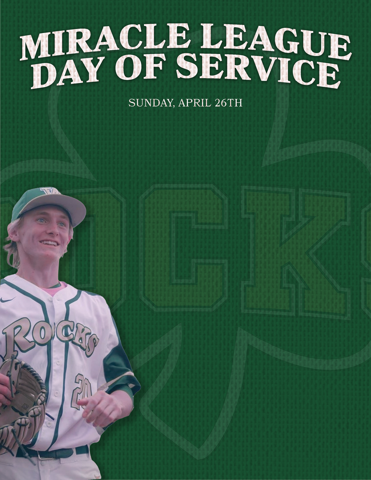 A young man wearing a baseball uniform is smiling for a picture. AI generated content