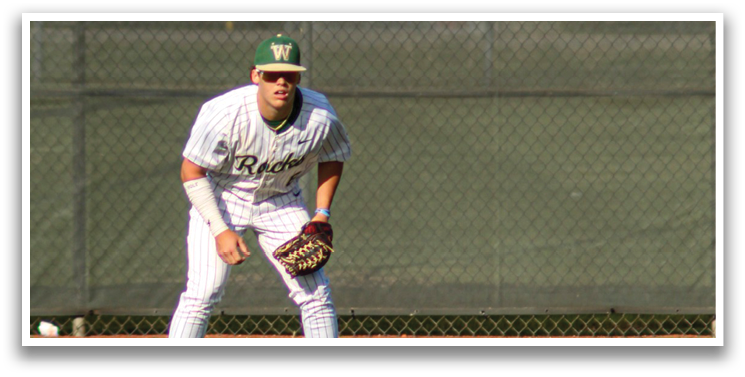 A baseball player in a white uniform is standing on a field, holding a baseball glove. AI generated content