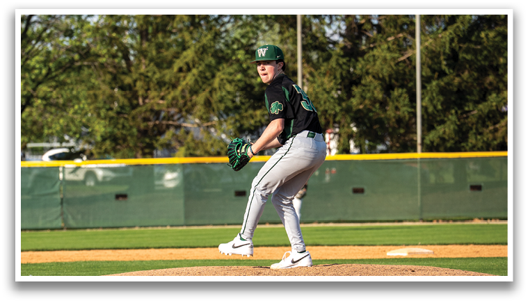 A baseball player is on the mound, preparing to throw the ball. AI generated content