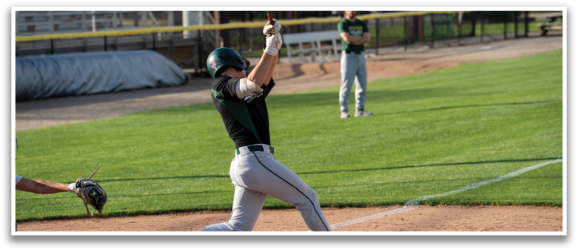 A baseball player is swinging a bat, attempting to hit a ball. AI generated content