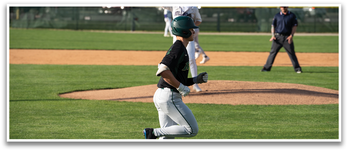 A baseball player is running to a base while the catcher is waiting to catch the ball. AI generated content