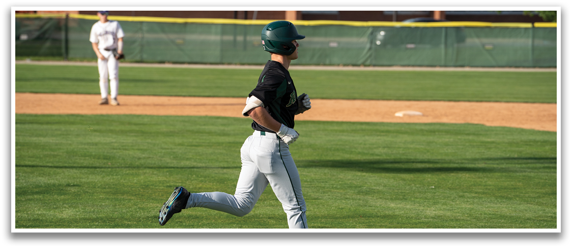 A baseball player is running on the field. AI generated content