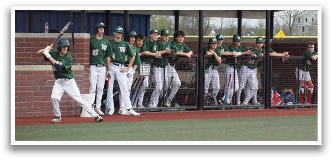 Baseball players in uniforms are lined up on the field, holding their bats. AI generated content