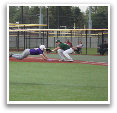 Two baseball players are sliding into a base during a game. AI generated content