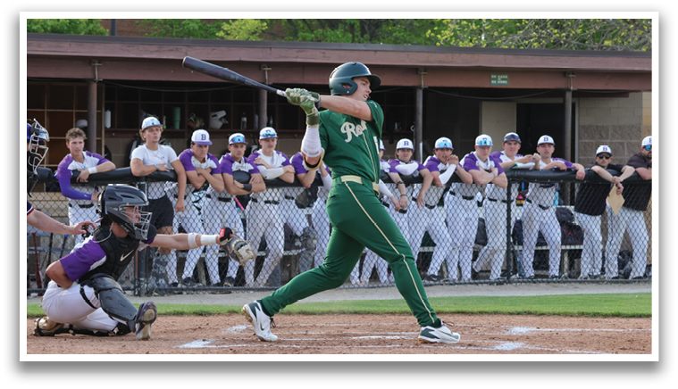 A baseball player is swinging a bat, with a crowd of people watching. AI generated content