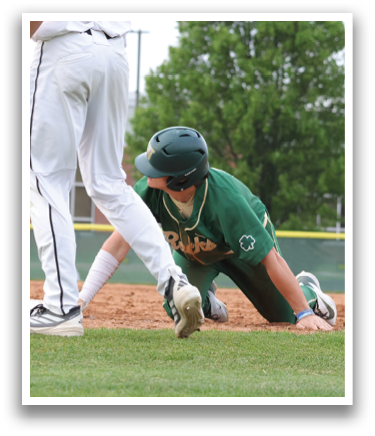 A baseball player slides into home plate, trying to score a run. AI generated content