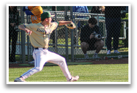 A baseball player in a yellow jersey is pitching a ball on a field. AI generated content