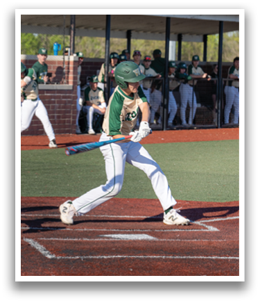 A baseball player is swinging a bat at a ball during a game. AI generated content