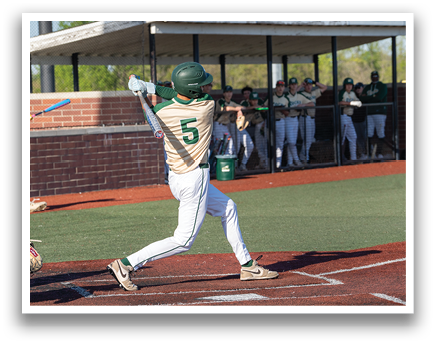 A baseball player is swinging a bat at a ball, with several other players on the field. AI generated content