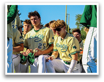 A group of baseball players are sitting on the grass. AI generated content