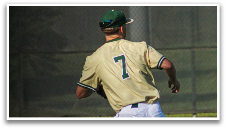 A baseball player wearing a number 7 jersey is running on the field. AI generated content