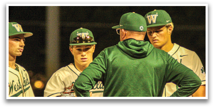 A group of baseball players wearing green and white uniforms are standing together on a field. AI generated content