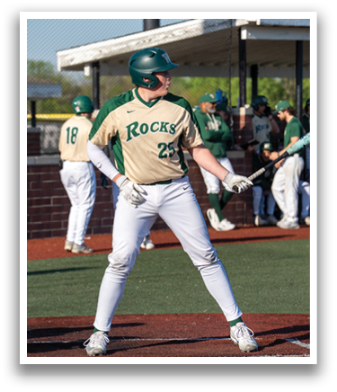 A baseball player in a green and white uniform is holding a bat, ready to swing at a pitch. AI generated content