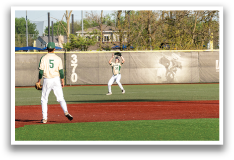 Two baseball players are running on a field. AI generated content