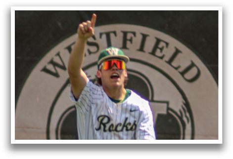 A baseball player wearing a green hat and sunglasses is walking across a field. AI generated content