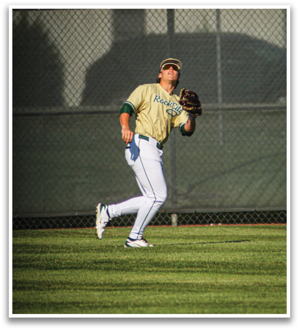 A baseball player in a gold and white uniform is running on the field, holding a baseball glove. AI generated content