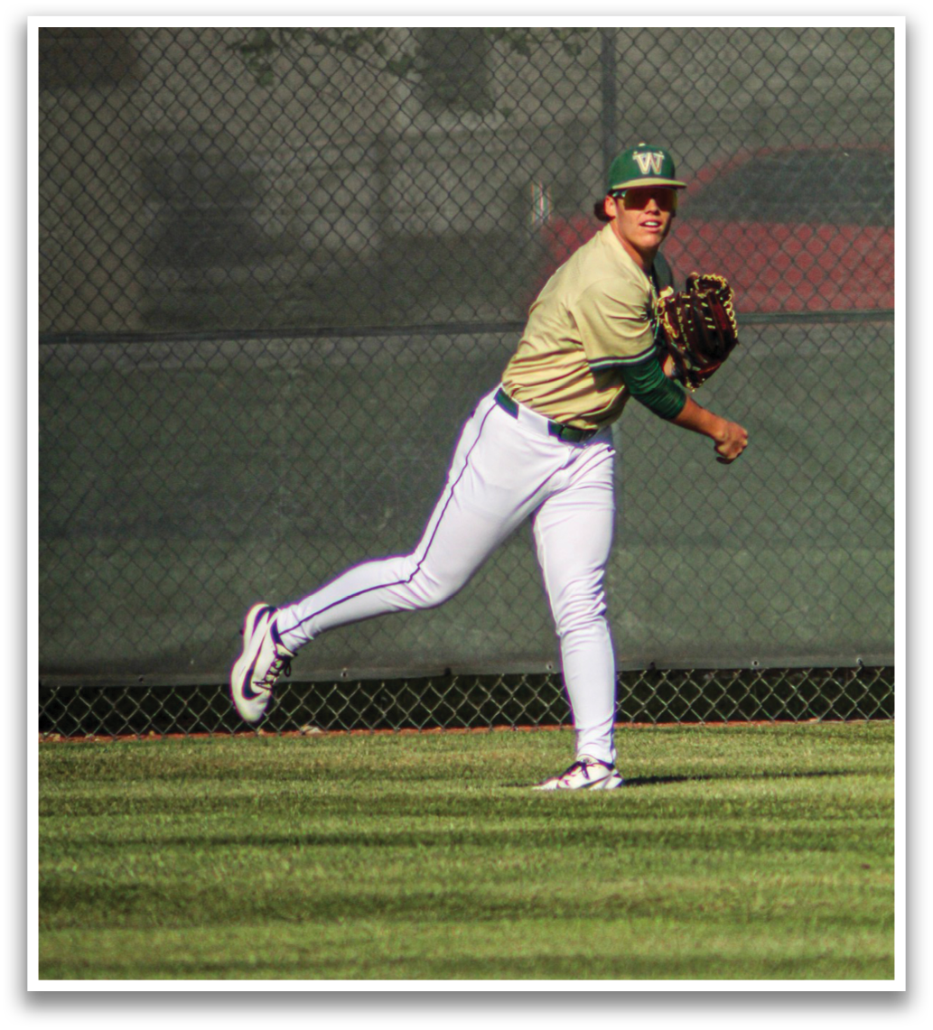 A baseball player in a green and gold uniform is throwing a ball. AI generated content
