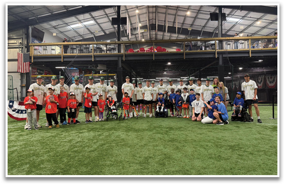 A group of young people, including children and teenagers, pose for a photo on a field. AI generated content