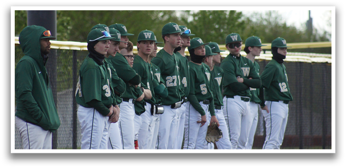 A group of baseball players in uniforms are standing on a field. AI generated content