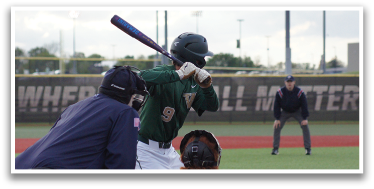 A baseball player is swinging a bat. Description generated by AI