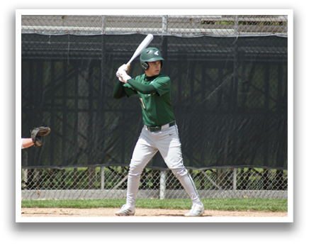 A baseball player is swinging a bat. Description generated by AI