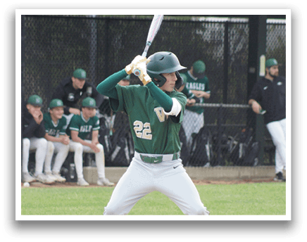 A baseball player is swinging a bat. Description generated by AI