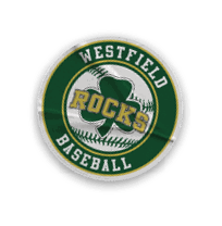 A collection of stickers and logos, including a baseball glove, a baseball bat, and a baseball player. AI generated content