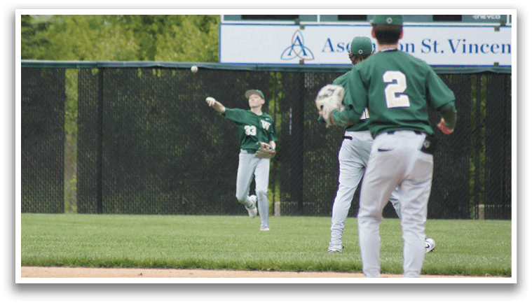 A baseball player is throwing a ball. Description generated by AI