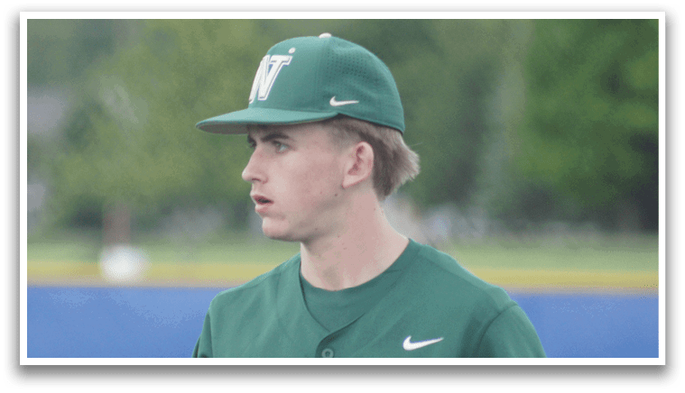 A baseball player is throwing a ball. Description generated by AI