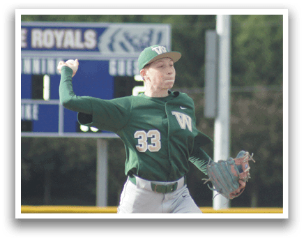 A baseball player is swinging a bat. Description generated by AI