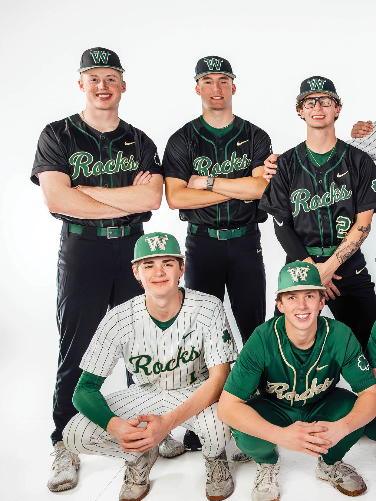 A group of baseball players posing for a photo. AI generated content