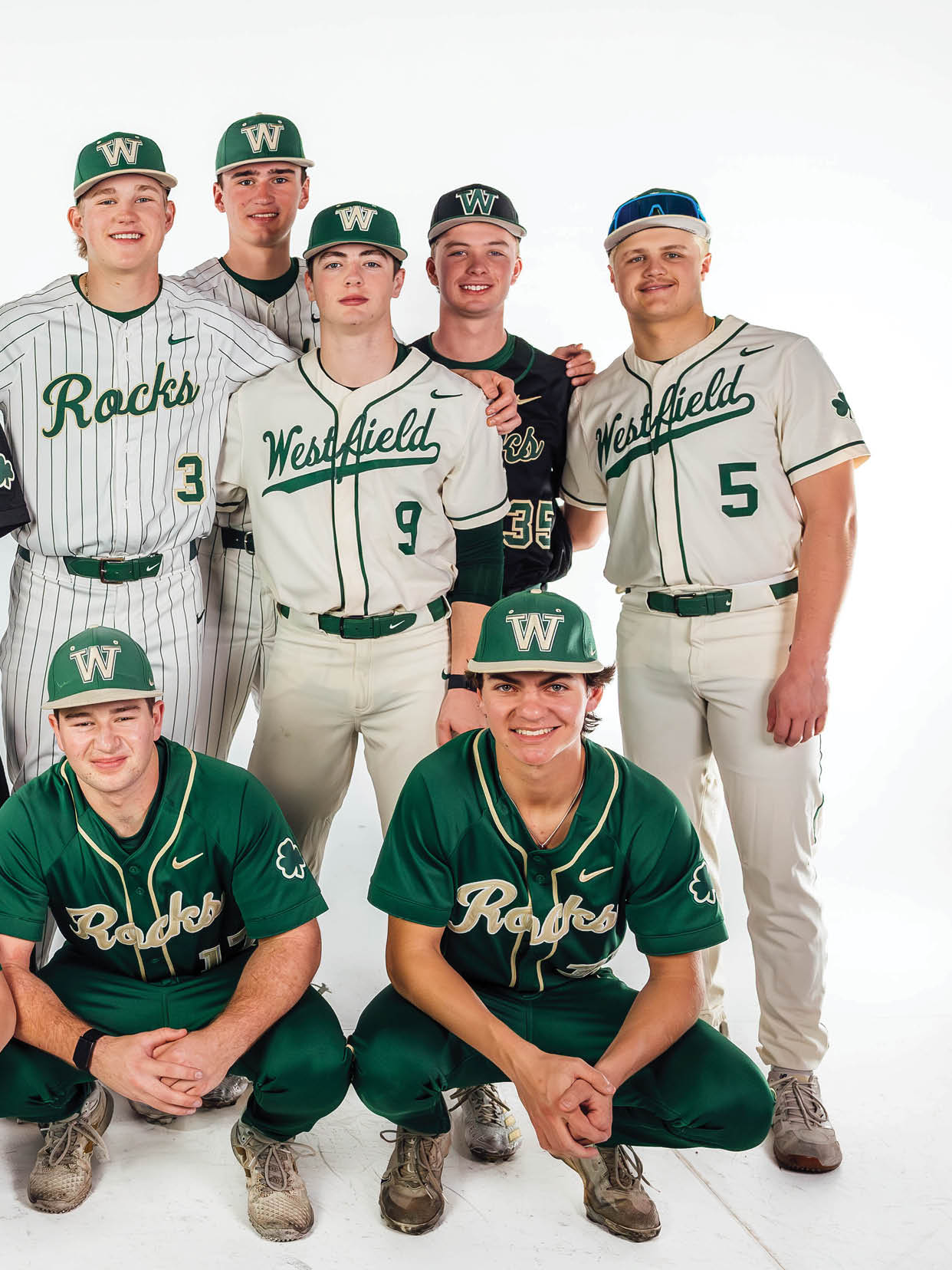 A group of baseball players posing for a photo. AI generated content