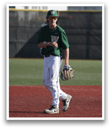 A baseball player is swinging a bat. Description generated by AI