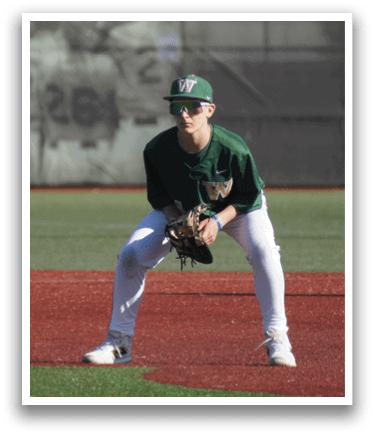 A baseball player is swinging a bat. Description generated by AI