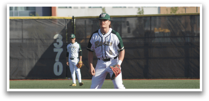 A baseball player running on a field. Description generated by AI