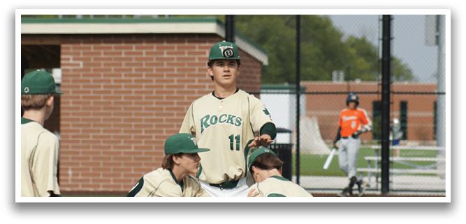 A baseball player running on a field. Description generated by AI